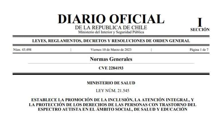 Publicación diario oficial