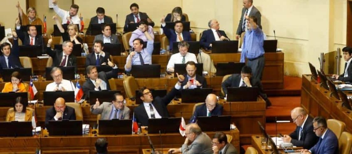 foto de un sector de la cámara de diputados que votó por aprobar esta medidad