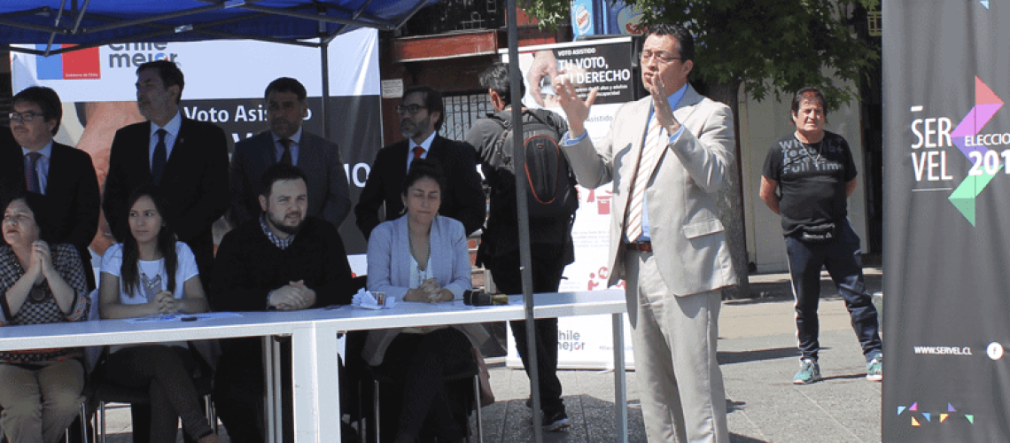 mesa de votación