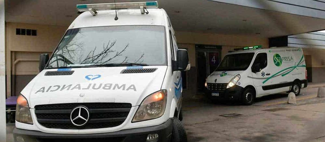 Imagen de dos ambulancias